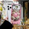 Phone Case: 2D Flat Design Suitable for iPhone 18, 17, 16, 15, 14, 13 Pro Film Protective Case, Couple Style, Sleeping Kitten, Christmas and Halloween