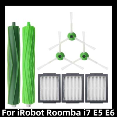 Hepa Filter + Side Brush + Brush Roll for iRobot Roomba I7 E5 E6 Series Robot Vacuum Cleaner Replacement Spare Parts