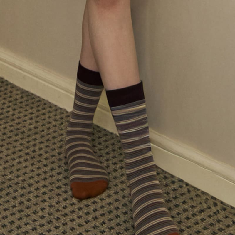 Bananasisters Pinstripe Point Socks 3 Colors
