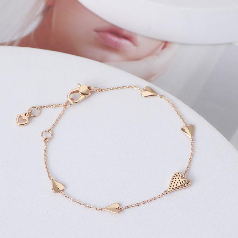 

Оптова торгівля ювелірними виробами європейського та американського бренду Tide Простий інкрустований любовний браслет з кількома краплями Браслет Earrings