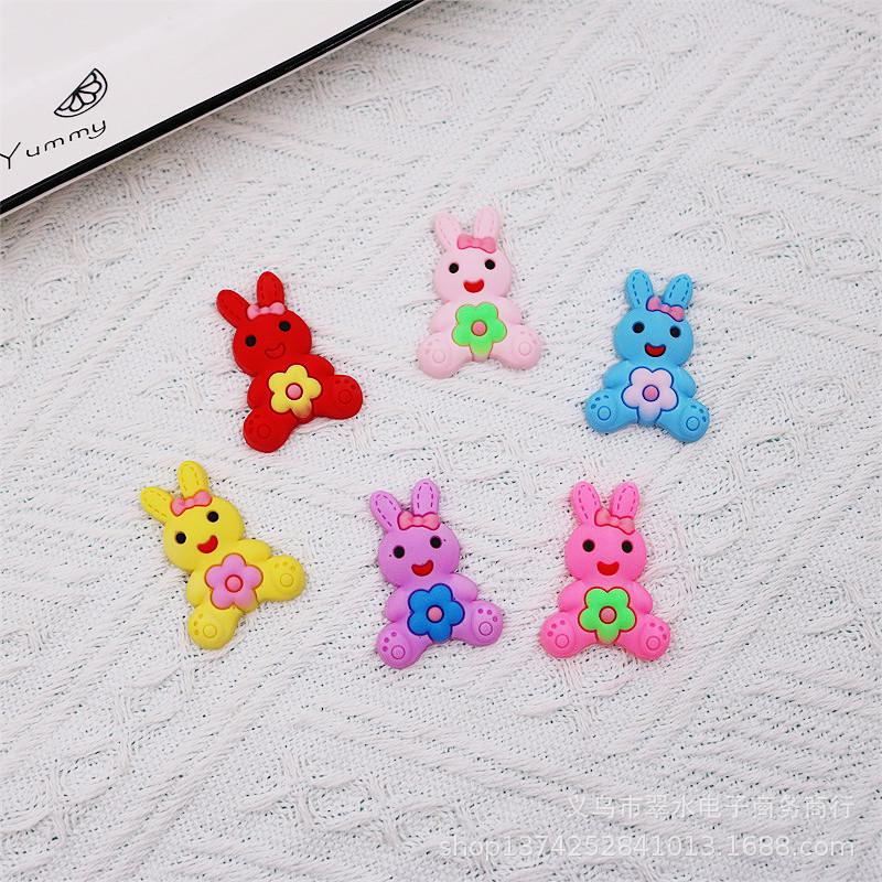 Cartoon Rabbit PVC Soft Rubber Patch for DIY Accessories
