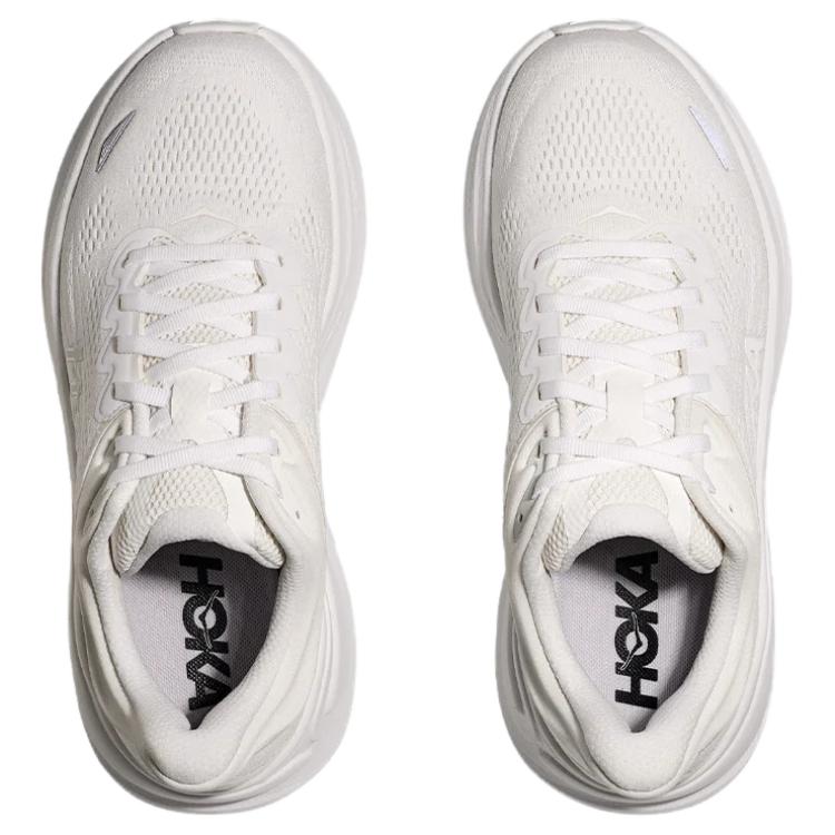 HOKA  Bondi 9 Wide Triple White Women Sneakers 1162014-WWH