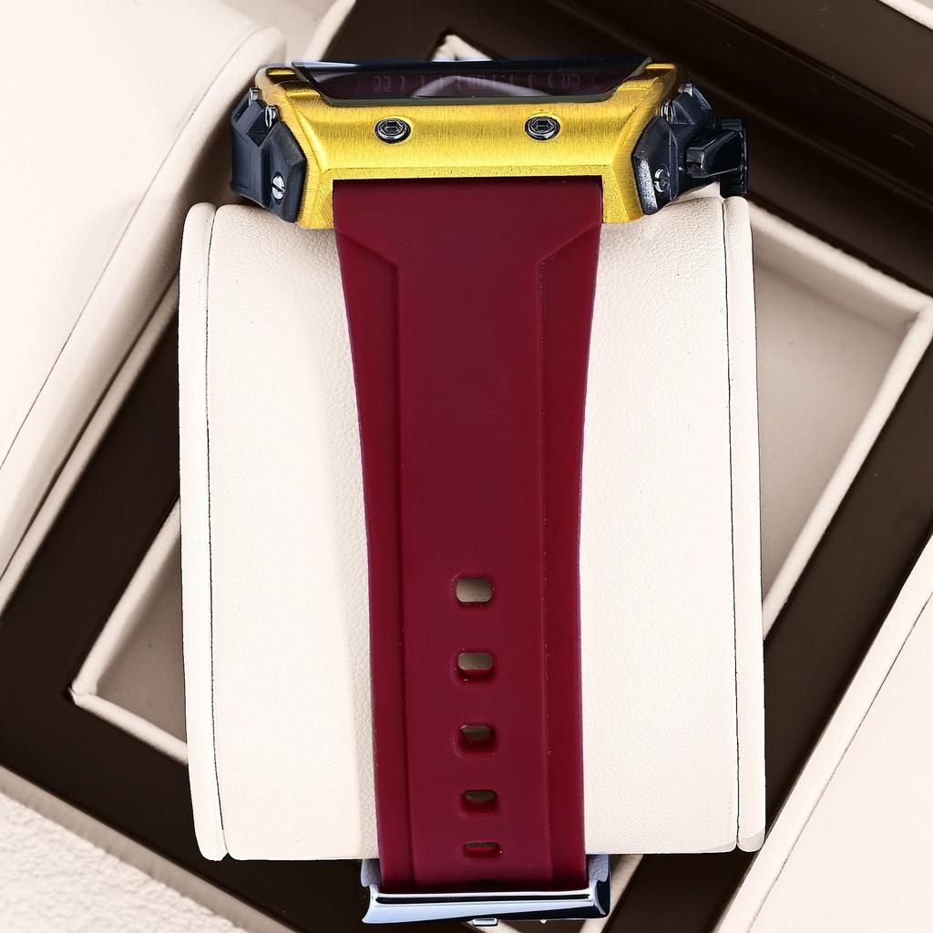 Yalalusi Luxury Sports Men'S Watch Hollow Chronograph Men'S Watch Silicone Strap Tk Watch