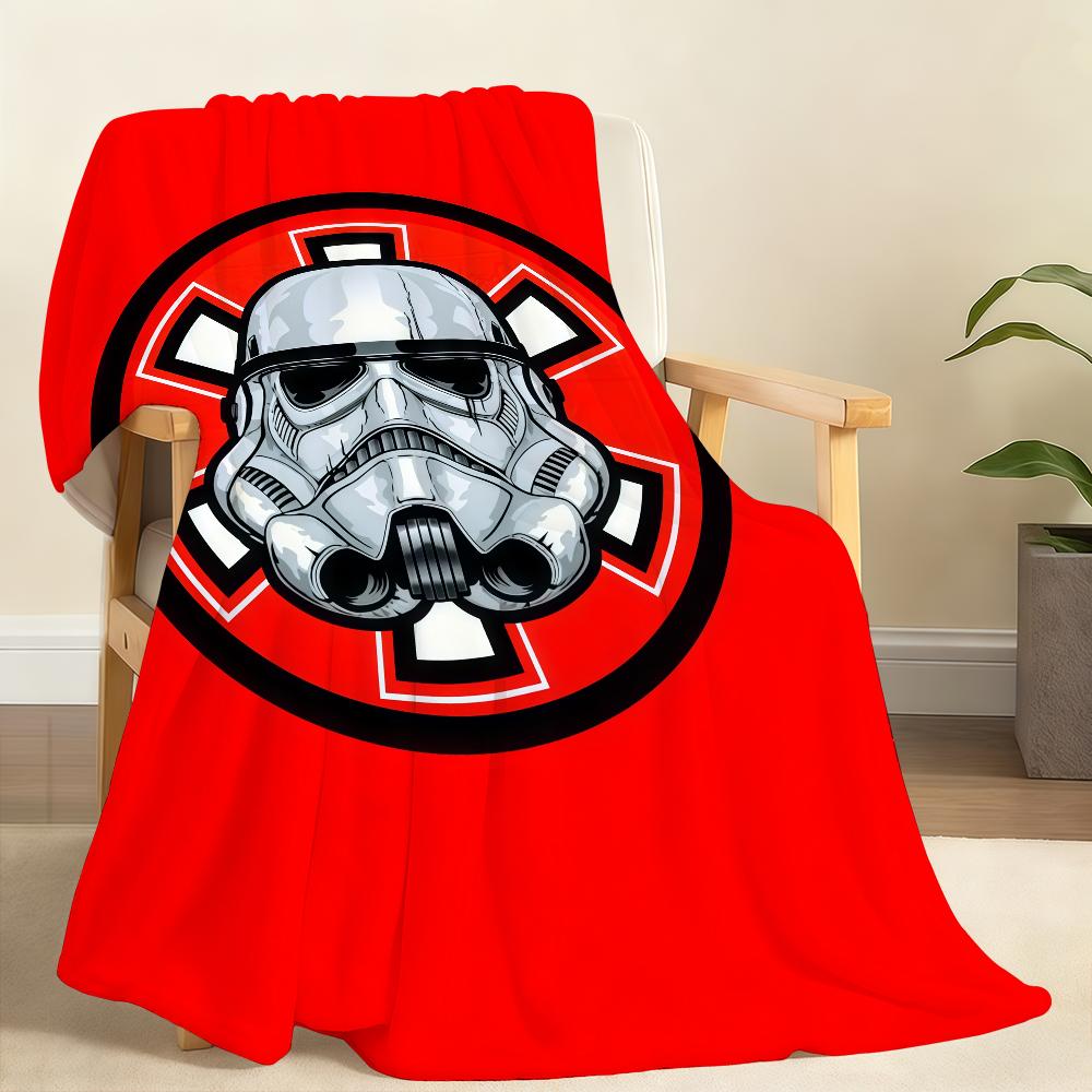 Classic S-Star W-Wars Logo Blanket Soft Throw Blanket for Home Bedroom Bed Sofa Picnic Travel Office Rest Cover Blanket Gift