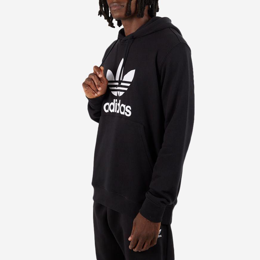 adidas Adicolor Classics Trefoil Hoodie Black/White Men Streetwear IM4489