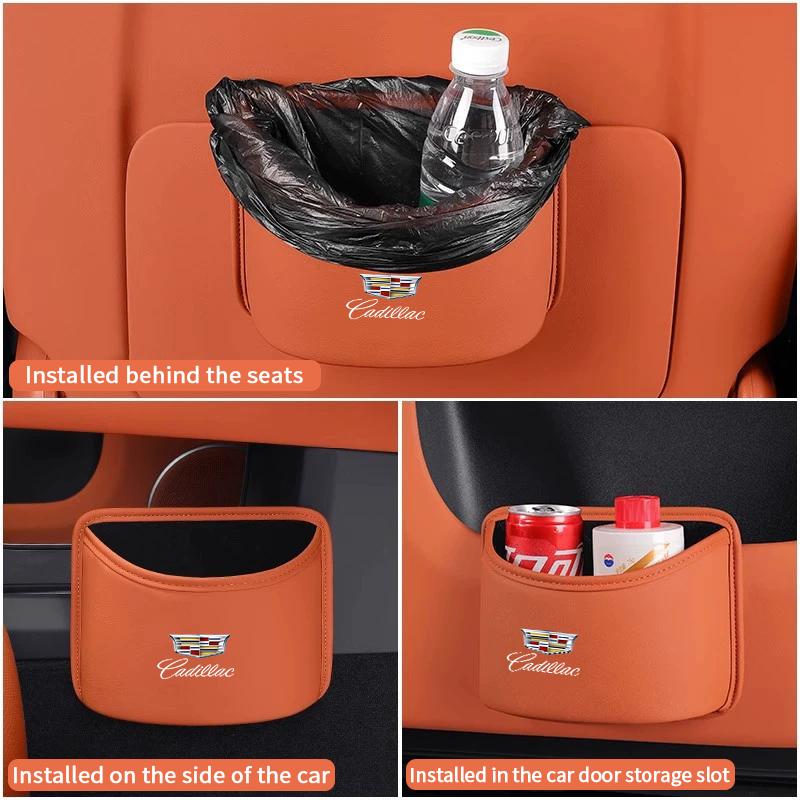 Multifunktionale Auto-Mülleimer-Getränkehalter-Aufbewahrungseimer für Cadillac ATS BLS CT4 CT5 CT6 CTS ESCALADE SLR STS XT5 XT6 XTS