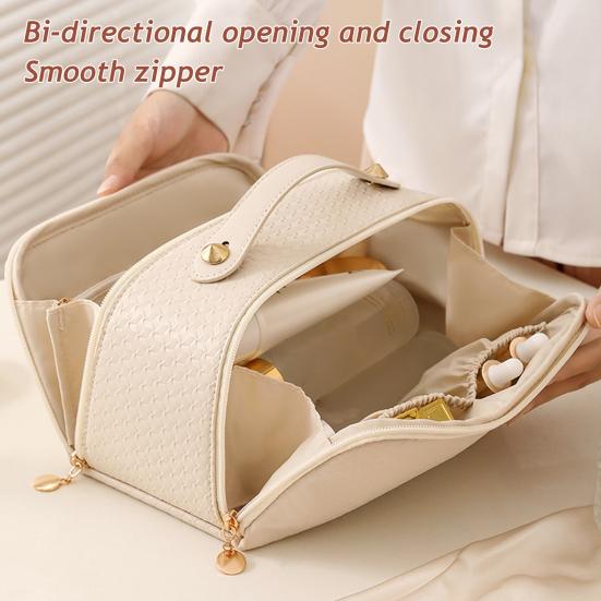 Podróżna kosmetyczka damska wodoodporny organizer na kosmetyki z górnym uchwytem kosmetyczka z mokrą kieszenią na podróże służbowe wakacje