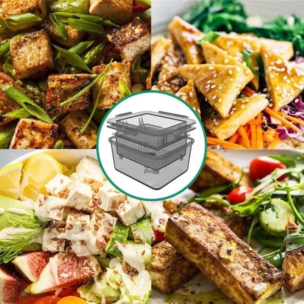 Tofu-Press-Maker Leichtgewichtiger Wasserablass-Gadget Haushalt Sojabohnenquark-Presser Professionelles Küchenkochwerkzeug