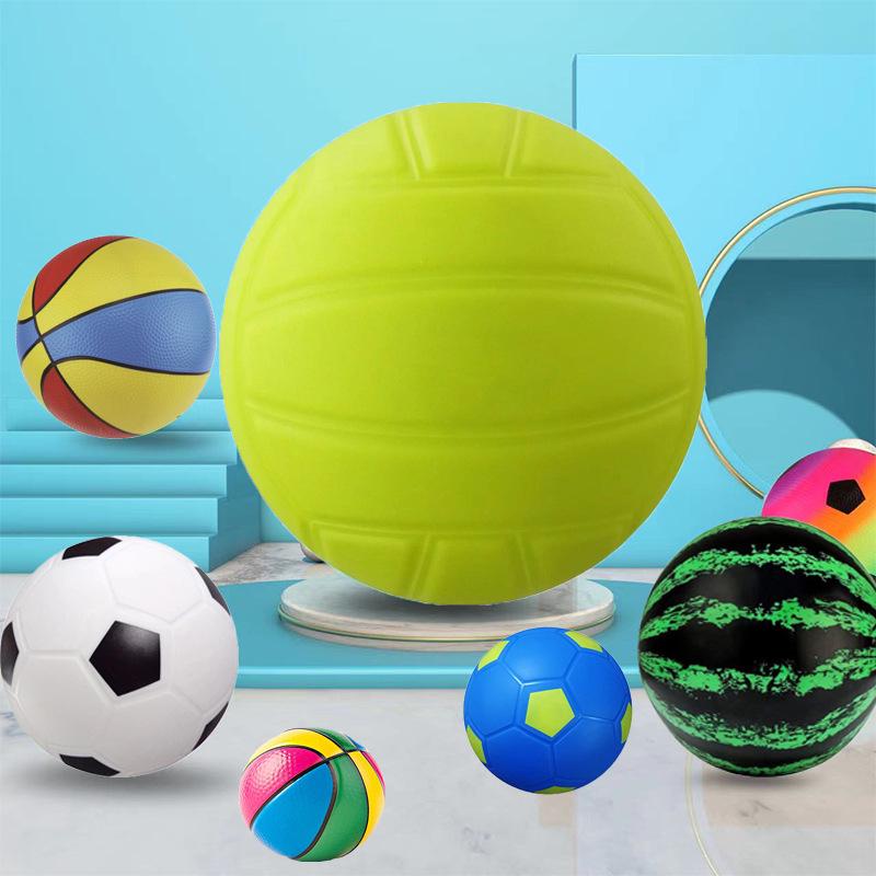 12cm Mini PVC Volleyball for Outdoor Beach & Baby Grip Training - Inflatable Water Play Toy