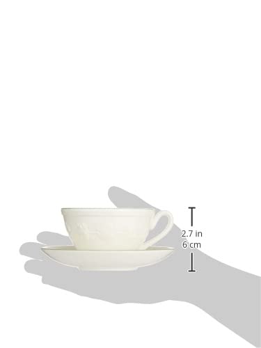 [Officially Imported] Wedgwood Festivity Raspberry Pair Teacup & Saucer, Ceramic, Wedding Gift, 1053997