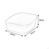 Cat Litter Box Bedpan Durable Potty Pan Toilet Pet Tray for Travel