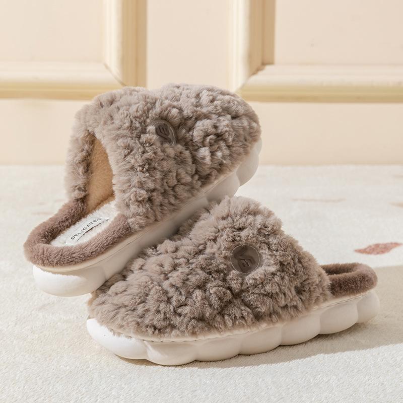 

Хлопковые тапочки женские весенние, осенние и зимние для дома, для помещений, нескользящие, на толстой подошве, обувь для послеродового периода, домашнее тепло, мужская кастомизация 44-45 [Suitable for sizes 43-44]