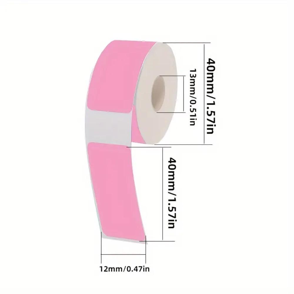 New Colorful Adhesive Label Maker Paper 12mm×40mm 160/Roll Laminated Labeling Paper Thermal Paper Portable Printer