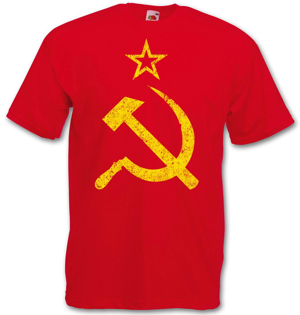 CCCP VINTAGE LOGO T-SHIRT - Soviet Union Hammer Communism Russia Socialism UDSSR S
