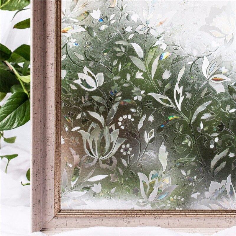 3D Static Rainbow Adhesive Free Glass Sticker Home Office Thermal Uv Resistant Window Film Decorative Privacy Sun Film