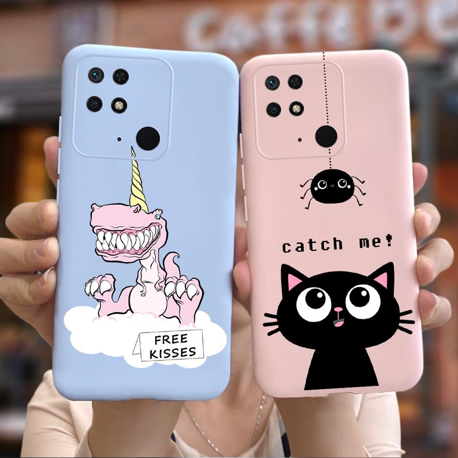 For Xiaomi Redmi 10C Case Cute Alien Cat Cartoon Cover Soft Silicone Phone Case For Xiaomi Redmi 10C 10 C Redmi10C Fundas Bumper