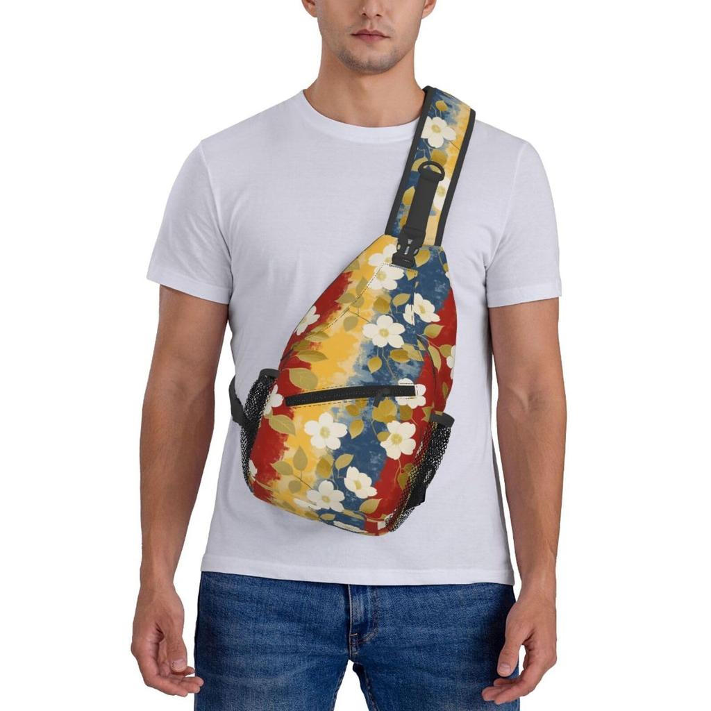 DADABULIU Floral and Cherry Blossom Pattern Crossbody Shoulder Bag for Men and Large Perfect for and School Japanese-style Women, Capacity,