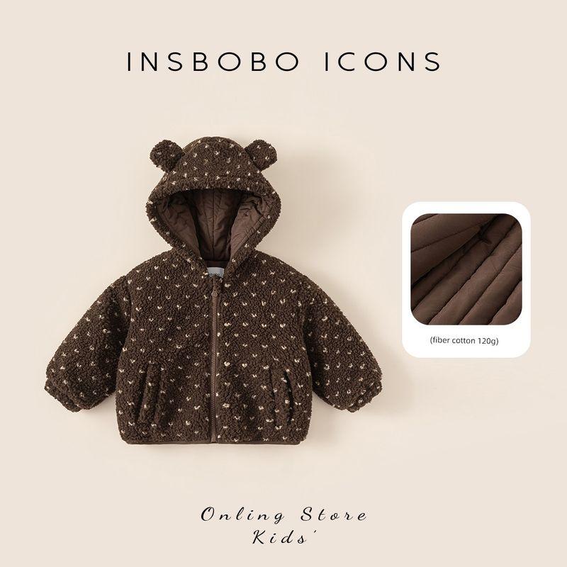 Outwears, Baby Cotton Clothes, Kidsren s Thickeneded Winter Clothes, Boys  Good-Looking Winter Clothes, Stylish Cotton Clothes, Plush Cotton Jackets Curry color 100