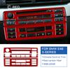 Real Soft Carbon Fiber Center Console Trim for BMW E46 AC & CD Button Panel, Glossy Anti-Scratch Easy tall Upgrade