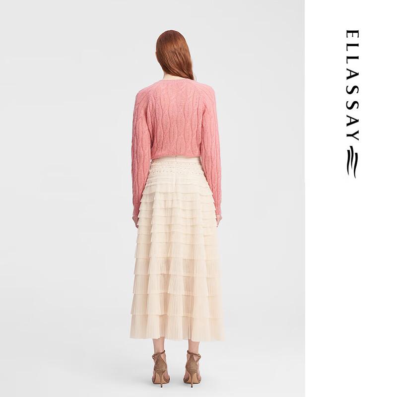 ELLASSAY Women's Mohair Blend Knit Sweater