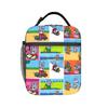 Trotro Collage Insulated Lunch Bag Cooler Bag Reusable,Lunch Container Cute Cartoon Leakproof Tote Lunch Box Food Storage Bags