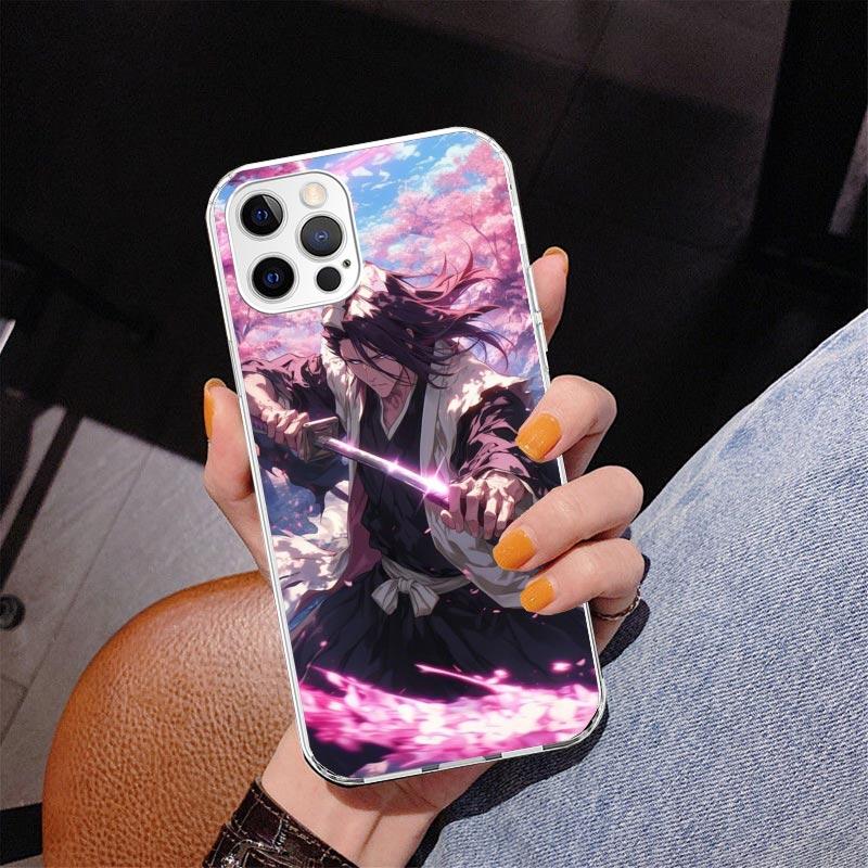 

Bleach Kuchiki Byakuya Phone Case For iPhone 13 12 Mini 11 Pro Max XS XR X SE 7 8 Plus 5S 5 6S 6 Gift Print Cover Fundas iPhone 15