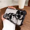 Cool Black Skull Pattern Transparent Phone Case For iPhone 17 16 Pro Max 15 14 Plus 13 12 11 17 Air 16E Shockproof Soft Cover