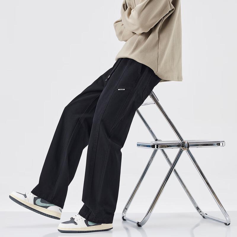 Mark Fairwhale Men's 2025 Spring/Autumn Loose Straight-Leg Casual Pants