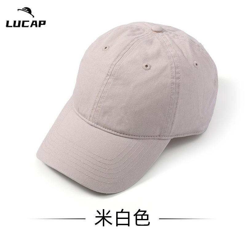 Big head circumference hat men's cap large size spring and autumn baseball cap large brim showing small face, enlarged and deepened baseball cap
