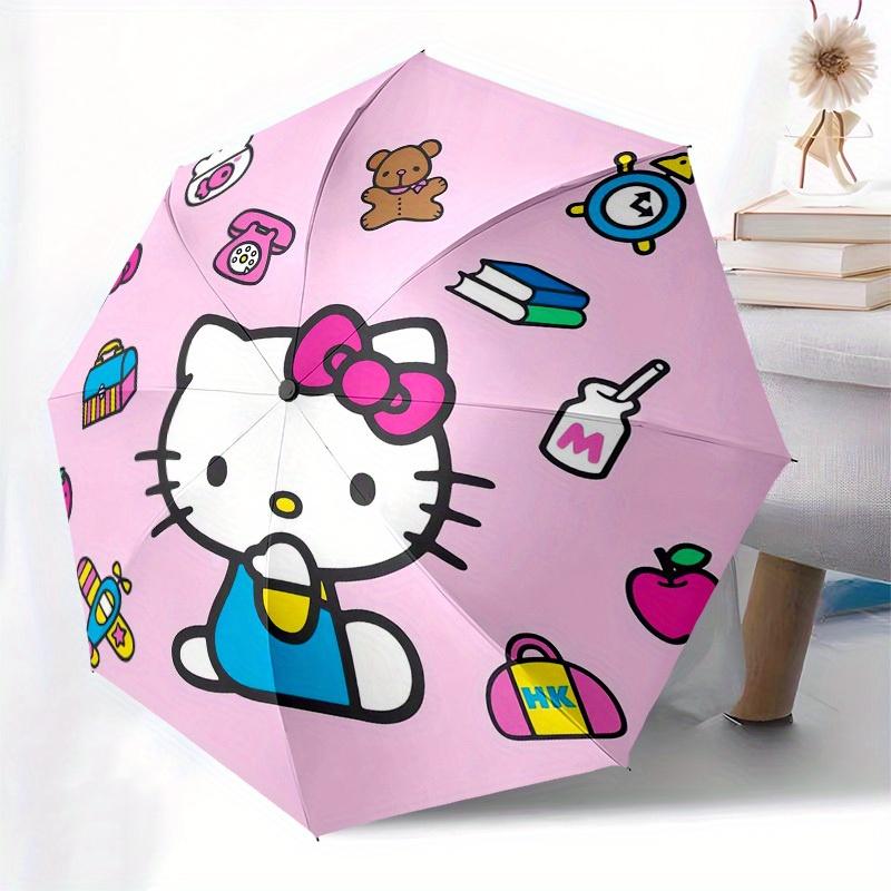 1pc Hello Kitty Accessories Collection Umbrella with Plastic Handle,Suitable for All Seasons Home Travel Outdoor UmbrellaSanlio287