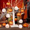 Pumpkin Ornaments for Tree 12 Pieces Thanksgiving Decoration Pumpkin Pendant Farmhouse Fall Ornaments Holiday Atmosphere Props