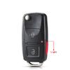 S Remote Car Key Shell For Volkswagen For Vw Polo Passat B5 Tiguan Golf Seat Skoda Auto Beetle Caddy Jetta 2 3 Buttons