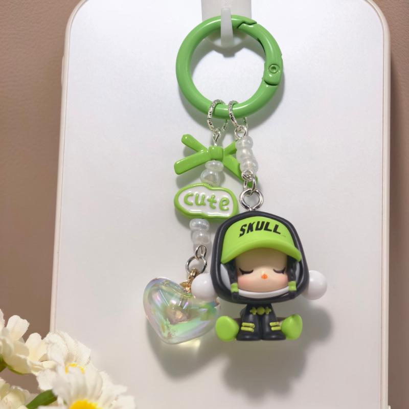 Original Pop Mart Bubble Bean Pyjama Herz Tidelope Anhänger Handy Lanyard