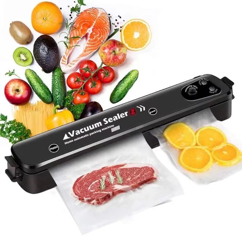 

Household film sealing machine, food preservation vacuum machine 2-in-1, kitchen food packaging vacuum sealing machine, 10 bags EU Plug