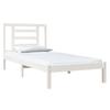 Solid Wood Bed Without Mattress White 90 X 200 Cm Pine Wood