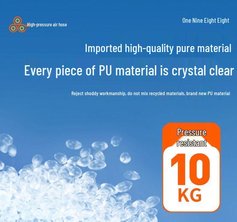 Przezroczysty wysokociśnieniowy wąż powietrzny PU odporny na wybuchy do kompresorów powietrza (Rozmiary: 6/8/10/12/14/16mm)