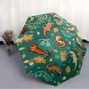 1pc Lizards Nature Fashionable Automatic Opening/Closing Folding Umbrella with 8 Bones, Windproof Portable, Daily Use072