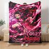 Name Custom Nezuko Print Flannel Blanket High Quality Warm Comfortable Cover for All Seasons Perfect for Gifts Home Decor