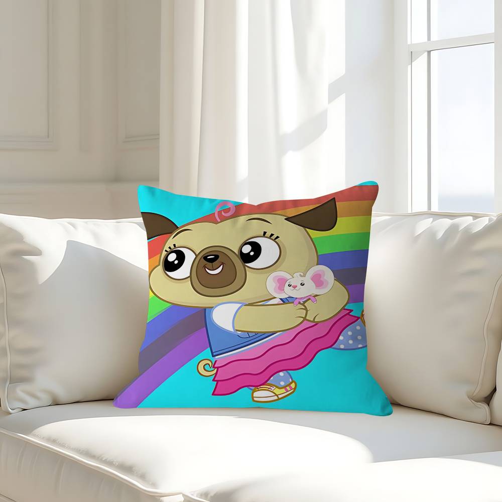 Cartoon C-Chip And P-Potato Pillow Case Removable Washable Cushion Cover – All-Season Soft Linen