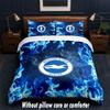 Brighton & Hove Albion Football Design Bed Bedding Set 1 Duvet Cover + 2 Pillowcases Soft Breathable Household Bed Linens