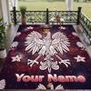Custom Text Printed Rug Poland Football Non Slip Floor Carpet For Home Room Decor