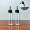 30, 50, 100ml Transparent PET Travel Bottle with Rotary Cap and Nozzle
