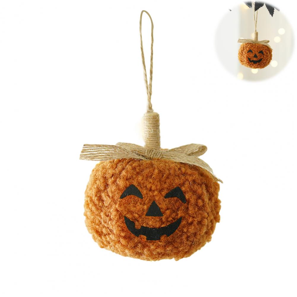 Halloween Pumpkin Decoration Pumpkin Grimacing Figure Festive Pumpkin Face Doll Hanging Ornaments for Halloween Party