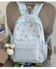 Schoolbag Cream Light Yellow Full Print Cartoon Bear Backpack Healing Department Vitality Girl Campus Student Party Class Backpack