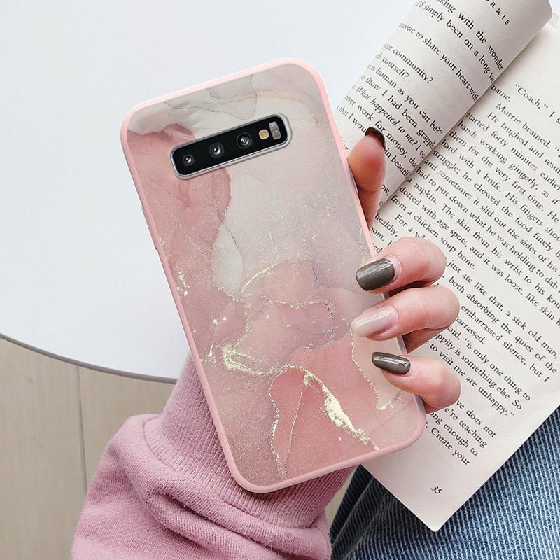 Color Luxury Marble Case For Samsung Galaxy S10 S 10 Plus S10E Fundas Soft TPU Protection Back Cover For Samsung S10 Shockproof