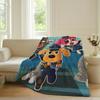 Cartone Animato S-Sicurezza-Sceriffo Labrador-S Coperta Calda Morbida Adatta per Camera da Letto Divano Letto Soggiorno Ufficio Viaggio Campeggio Regali