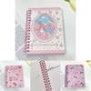 Cute Kuromi A6 Date Book Notebook Sanrio Design With Spiral Bound Lined Sheets