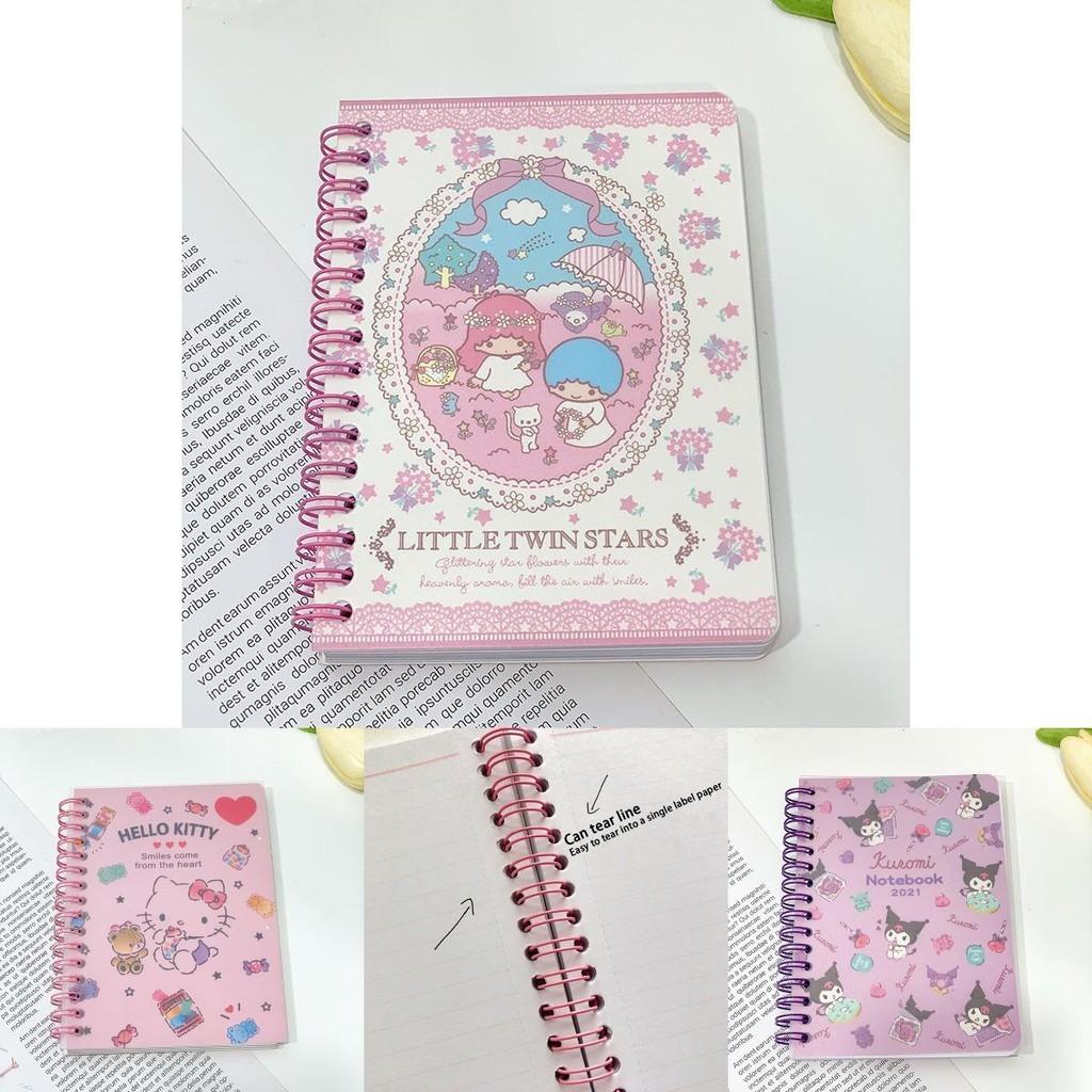 Cute Kuromi A6 Date Book Notebook Sanrio Design With Spiral Bound Lined Sheets