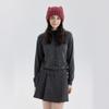 Personality cute cat ear solid color pullover knitted wool cold hat thickened warm autumn and winter hat schoolgirl