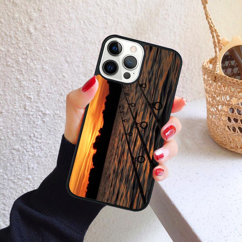 Fishing Lake Sunset Phone Case for iPhone 17 Air 16 Coque 15 14 12 13 PLUS 11 PRO MAX Back Cover Fundas Shell
